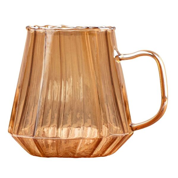 Кружка Taller, 380 мл, янтарная, стекло