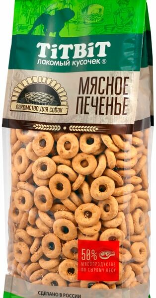 Лакомство для собак TiTBiT Мясные сушки с говядиной 1кг