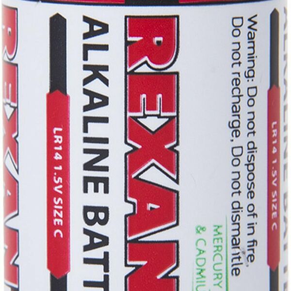 Алкалиновая батарейка тип С/LR14 1,5 V 2 шт. блистер REXANT