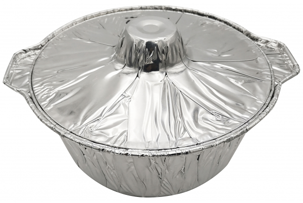 Форма-кастрюля одноразовая с крышкой для запекания, 25 см