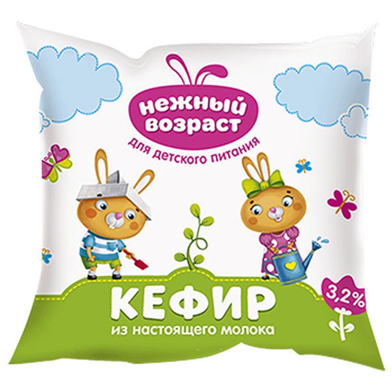 

Кефир детский Нежный возраст 3.2%, 250 г