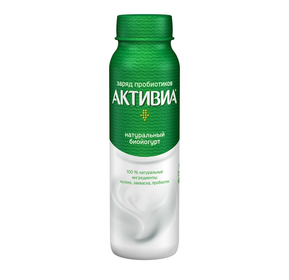 

Биойогурт Активиа питьевой натуральный 2.4% 260 г