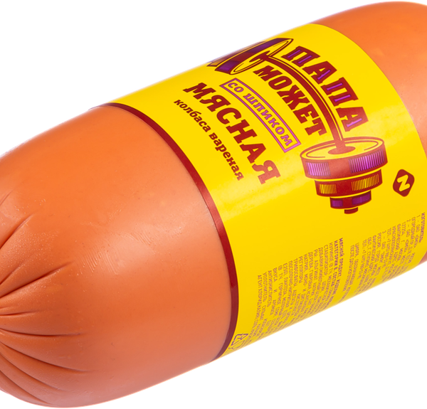 Колбаса вареная Папа может Мясная со шпиком