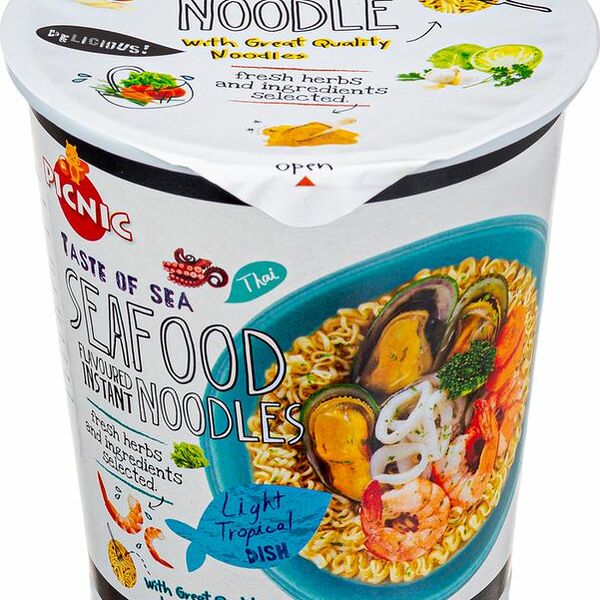 Лапша Picnic со вкусом Морепродуктов сушеная быстрого приготовления 60г