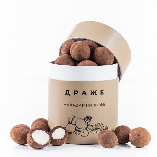 Драже макадамия с кофе