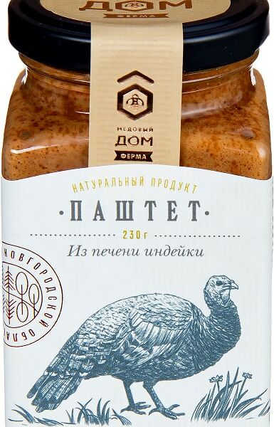 Паштет Медовый дом ферма из печени индейки 230г