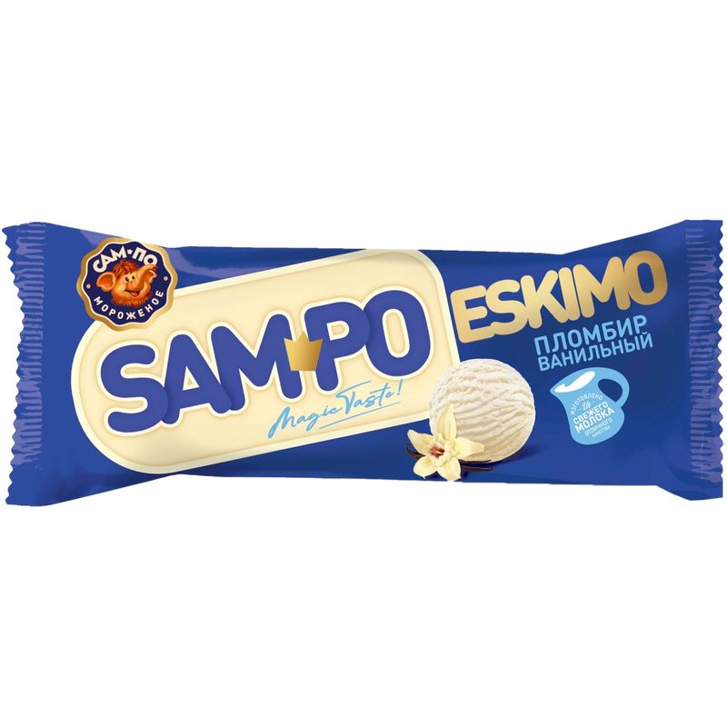 

Мороженое Сам-по Sampo Eskimo эскимо пломбир ваниль 70 г