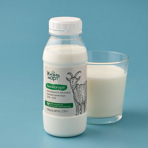 Биойогурт Жизньмарт из козьего молока 3,0% - 4,5%