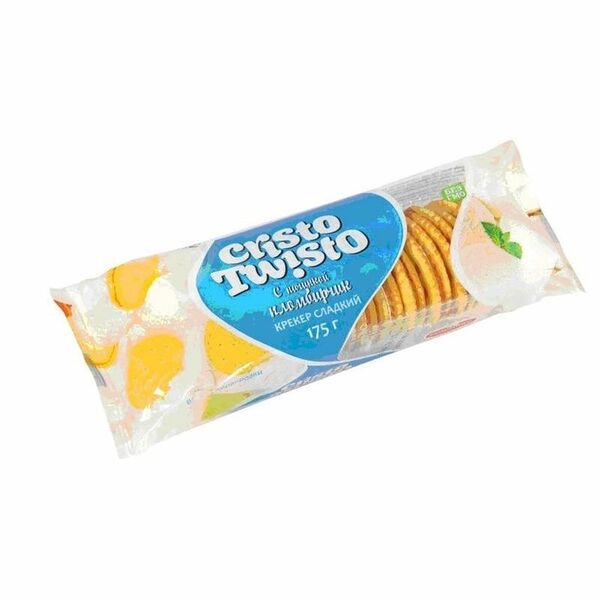 Крекер Cristo twisto со вкусом пломбира 175 г