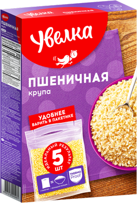 Крупа пшеничная Увелка, 5×80 г