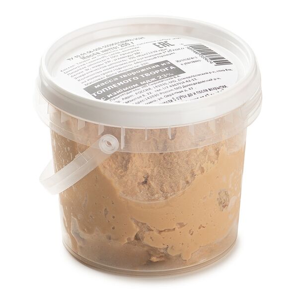 Масса творожная из топлёного творога с изюмом 23%, КФХ «Сыроватский»