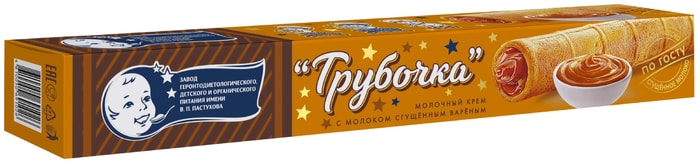 

Трубочка вафельная Завод В.П.Пастухова молочный крем с вареной сгущенкой БЗМЖ 65 г