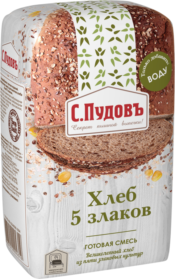

Смесь для выпечки С. Пудовъ Хлеб 5 злаков