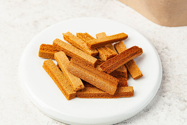 Сухарики из печеных яблок