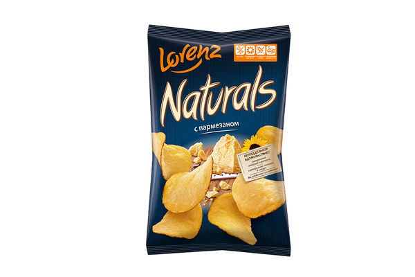 Чипсы картофельные Naturals с пармезаном