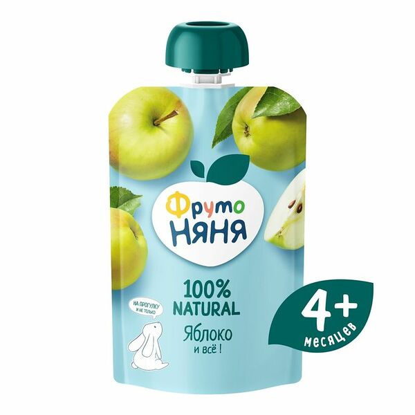 Пюре ФрутоНяня яблоко с 4 месяцев 
