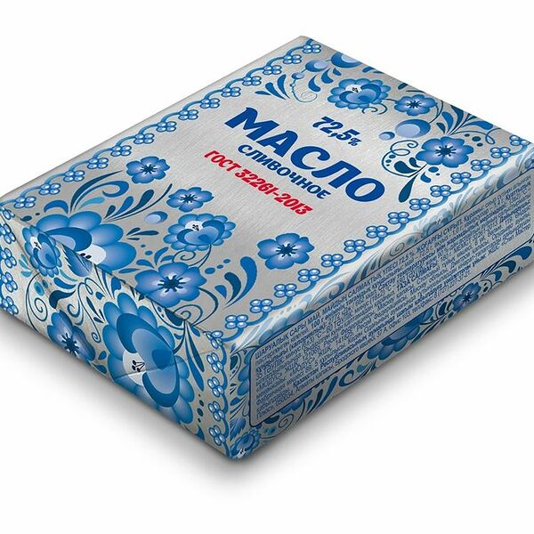 Масло сливочное Крестьянское высшего сорта 72.5%, 180г