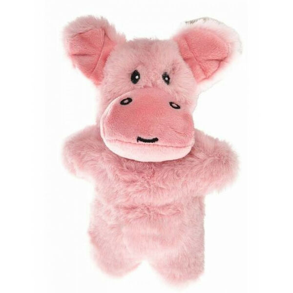 Homepet Игрушка плюшевая для собак Бегемотик с пищалкой 16*10,5 см