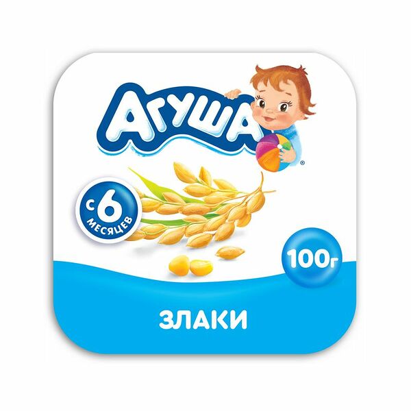 Творог фруктовый Агуша Злаки 3.9% с 6 месяцев, 100г
