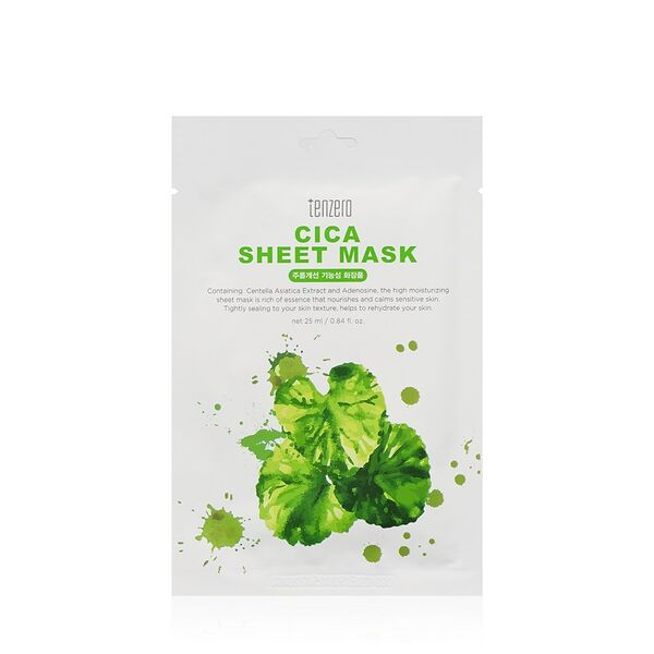 Маска для лица Tenzero Cica Sheet mask с экстрактом центеллы азиатской