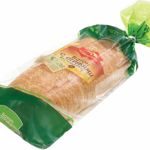 Батон Черёмушки Пшеничный с отрубями в нарезке