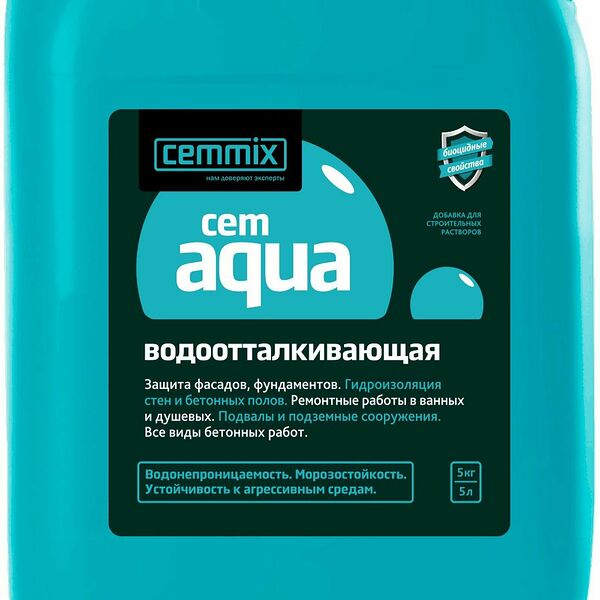 Гидрофобизирующая добавка Cemmix CemAqua 5 л