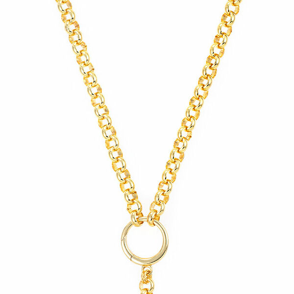 RONDA S/S 23 281Nз Колье, бижутерный сплав, фианиты, р.40