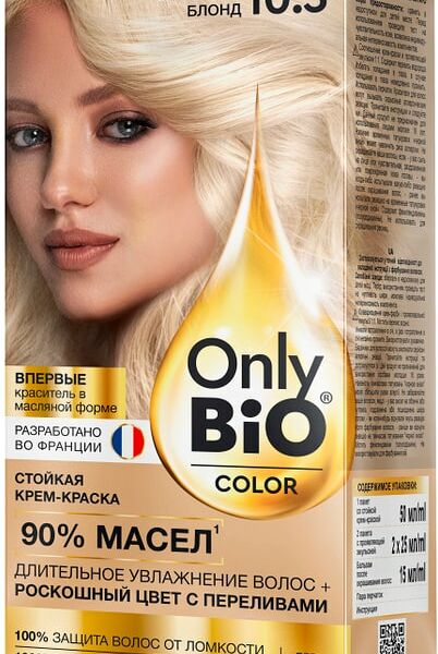 Краска для волос Only Bio Color тон 10.3 Сияющий блонд 115мл