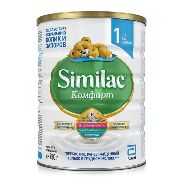 Сухая молочная смесь Similac Комфорт 1 с 0 до 6 месяцев 750 г
