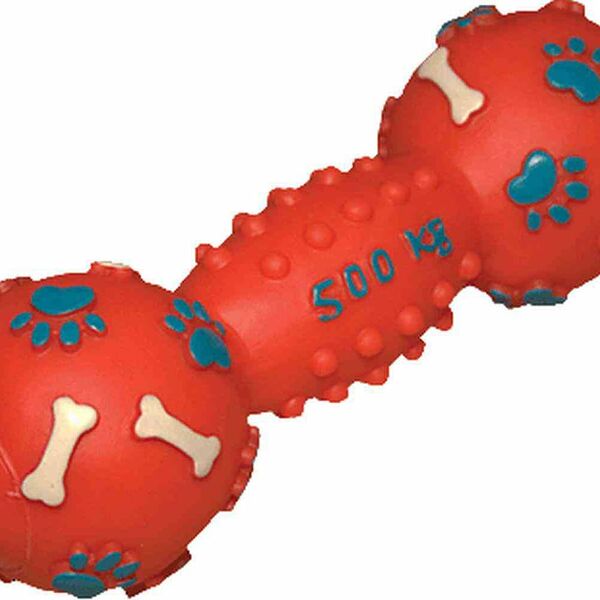 Игрушка для собак Зооник Гантель 500 кг 19 см цвет в ассортименте