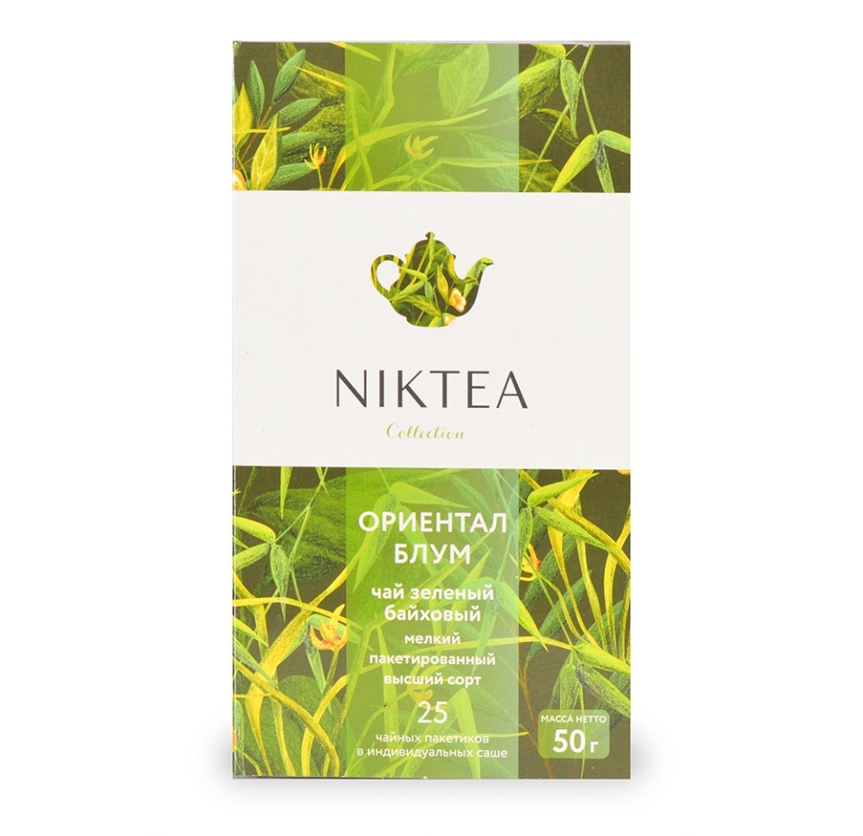 

Чай Niktea Oriental Bloom зеленый 25 пакетиков 50 г
