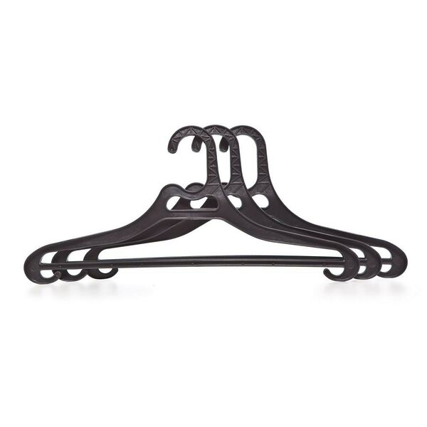 Набор вешалок для верхней одежды Полимербыт, 3шт, пластик, размер 52-54