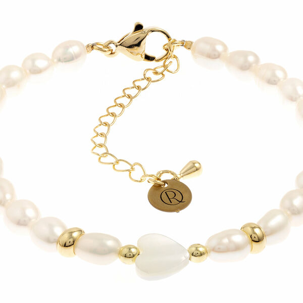RONDA S/S 23 279Br Браслет, жемчуг речной, перламутр, р.17-20