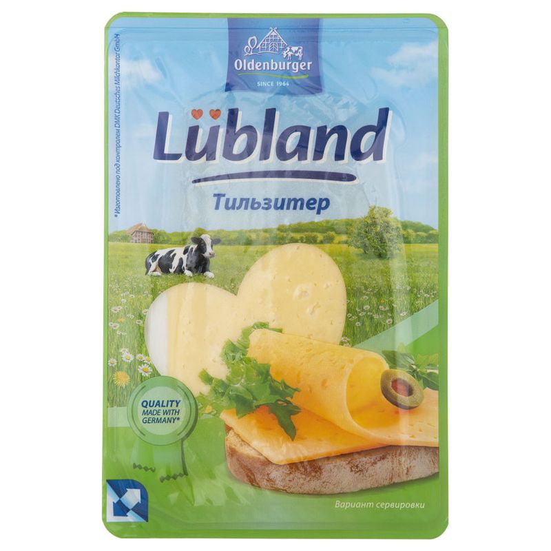 

Сыр полутвердый Oldenburger Lubland Тильзитер 50% нарезка 125 г