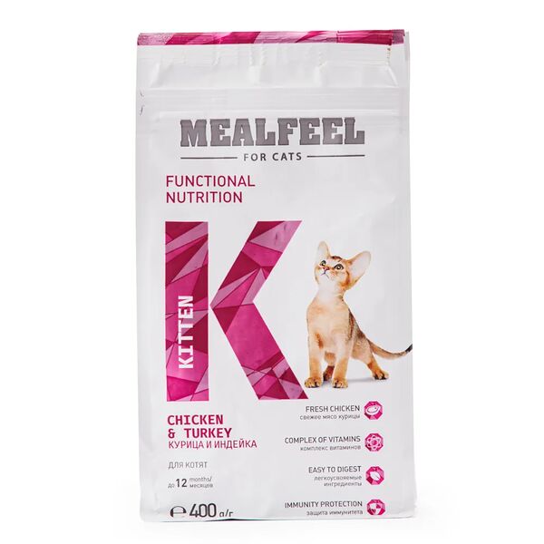 Functional Nutrition Kitten корм Mealfeel для котят до 12 месяцев, с курицей и индейкой