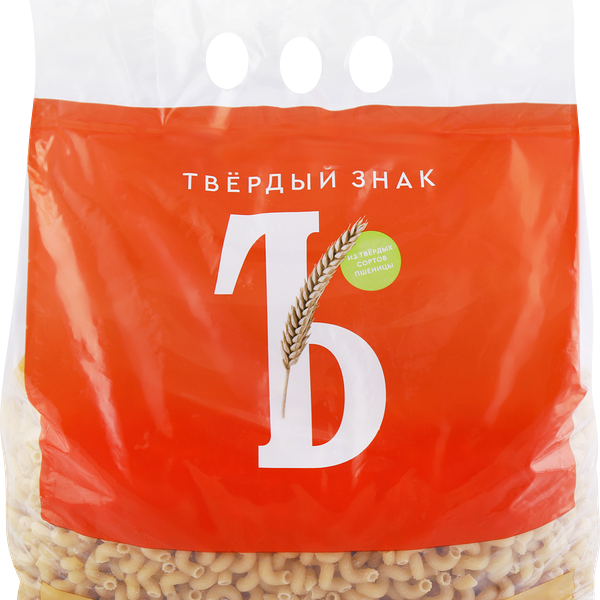 Макароны ТВЕРДЫЙ ЗНАК Рожки спиральные, группа А, 2кг