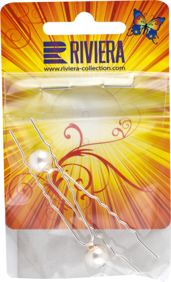 

Заколки для волос RIVIERA шпильки металлические, 2шт
