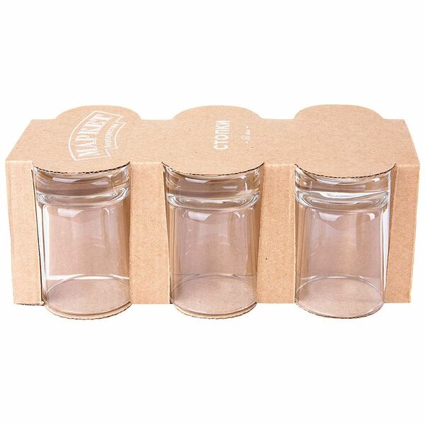 Набор стопок гладкий Маркет Перекрёсток, 6х50мл