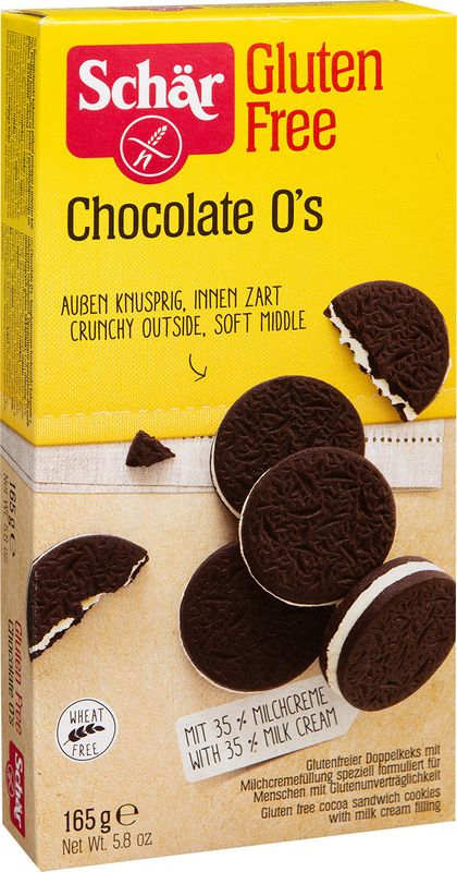 

Печенье Schar Chocolate Os без глютена, 165 г