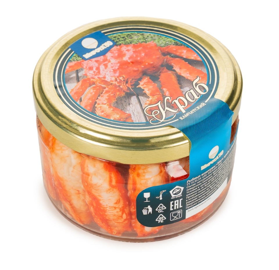 

Мясо краба Широта 50 в солевой заливке PREMIUM