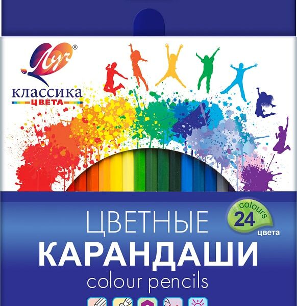 Набор карандашей Луч Классика 24 цвета