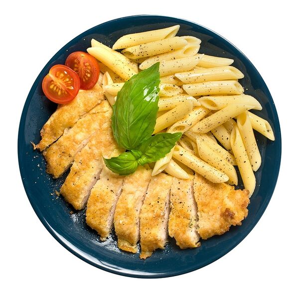 Куриная бризоль с пастой пенне, Уже Готово