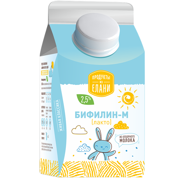 Продукт кисломолочный Продукты из Елани Бифилин-М сладкий, 2.5%