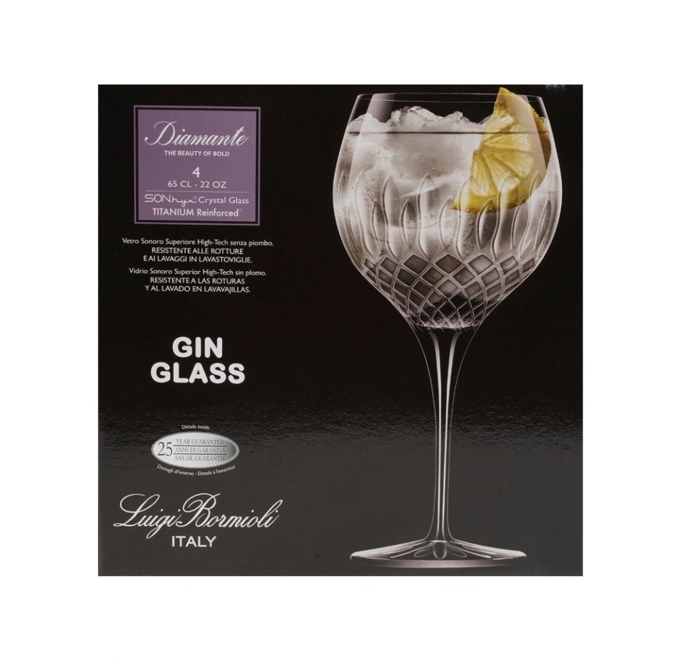 

Набор бокалов для джина Diamante Gin Glass Bormioli Luigi 4 шт. 650 мл