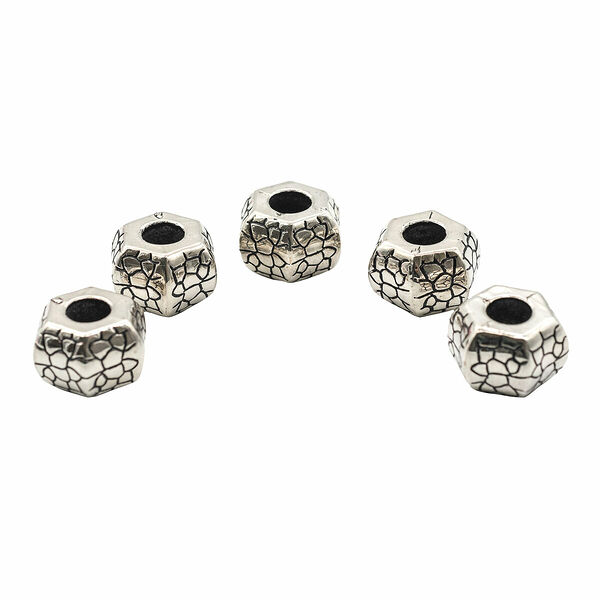 Бусины под металл, 6418, 25*16MM,5шт/упак(ст.серебро)