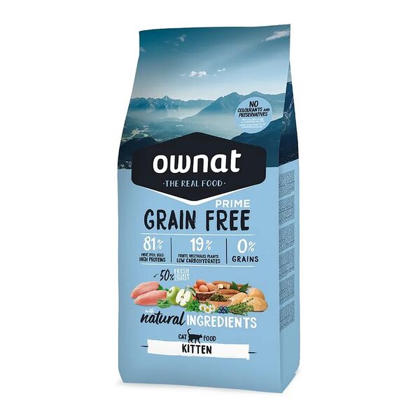 GRAIN FREE PRIME сухой корм Ownat для котят, 1 кг 