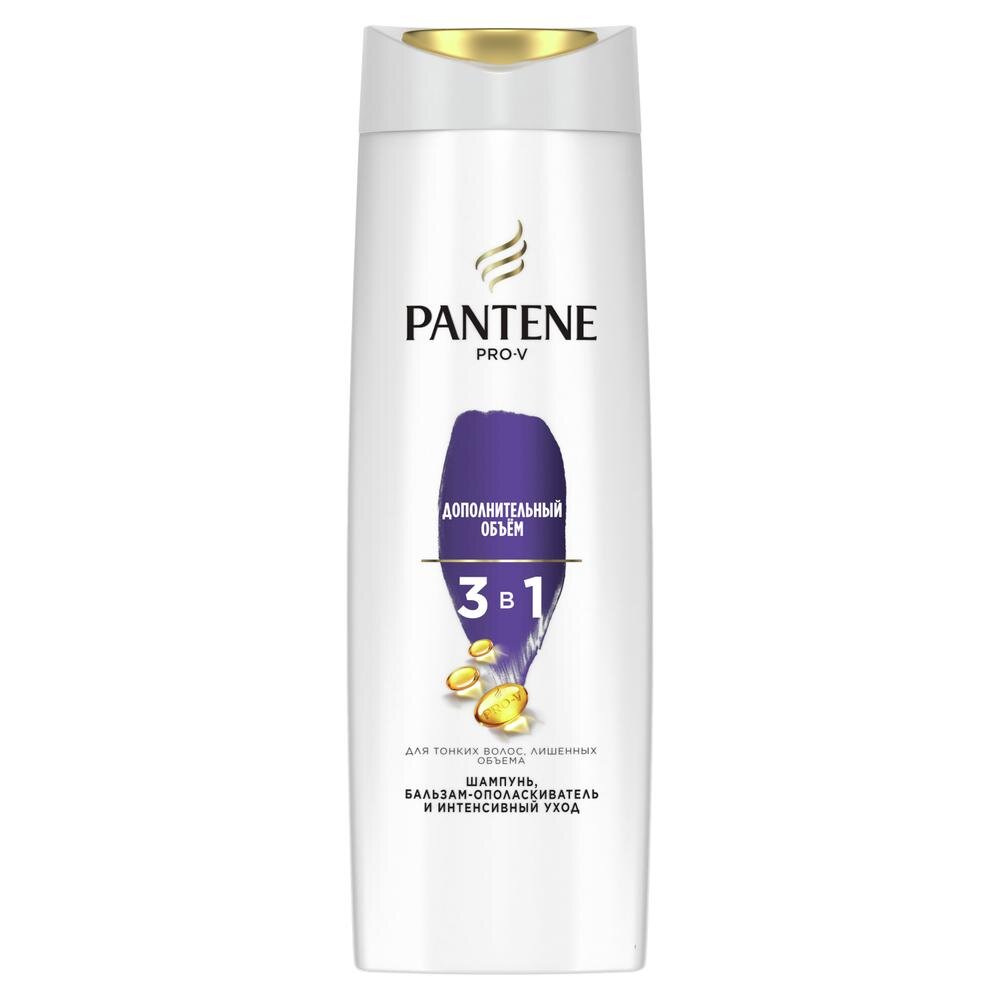 

Шампунь-бальзам Pantene Pro-V 3 в 1 Дополнительный Объём, 360 мл