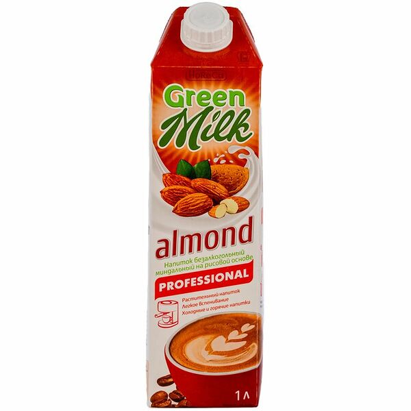 Напиток растительный GREEN MILK Professional Миндальный на рисовой основе