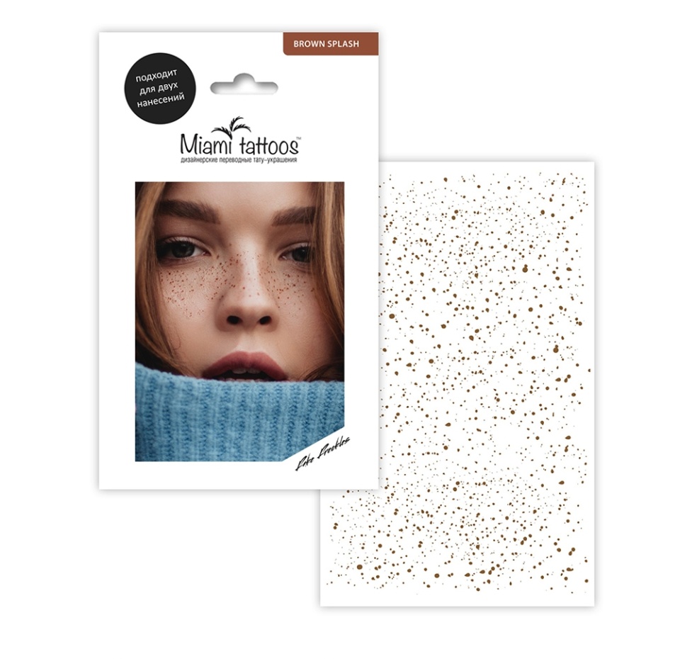 

Тату-веснушки Miami Tattoos Gold Splash в ассортименте