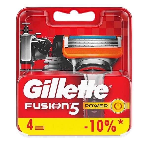 Сменные кассеты для бритья Gillette Fusion Power 4 шт
